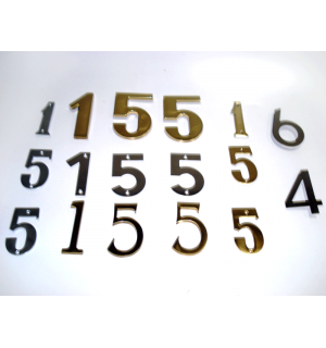 Placas Indicativas números e letras
